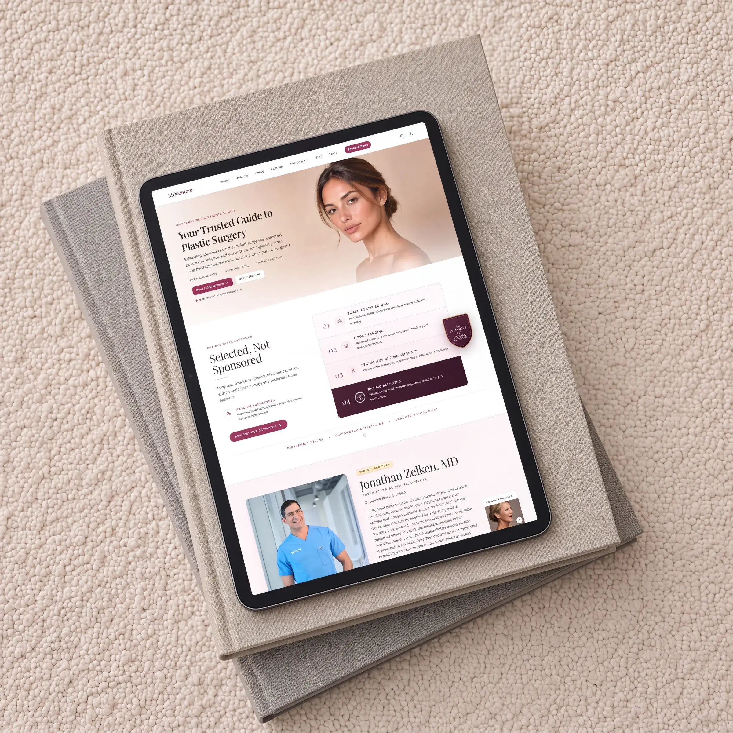 MDcontour website design preview