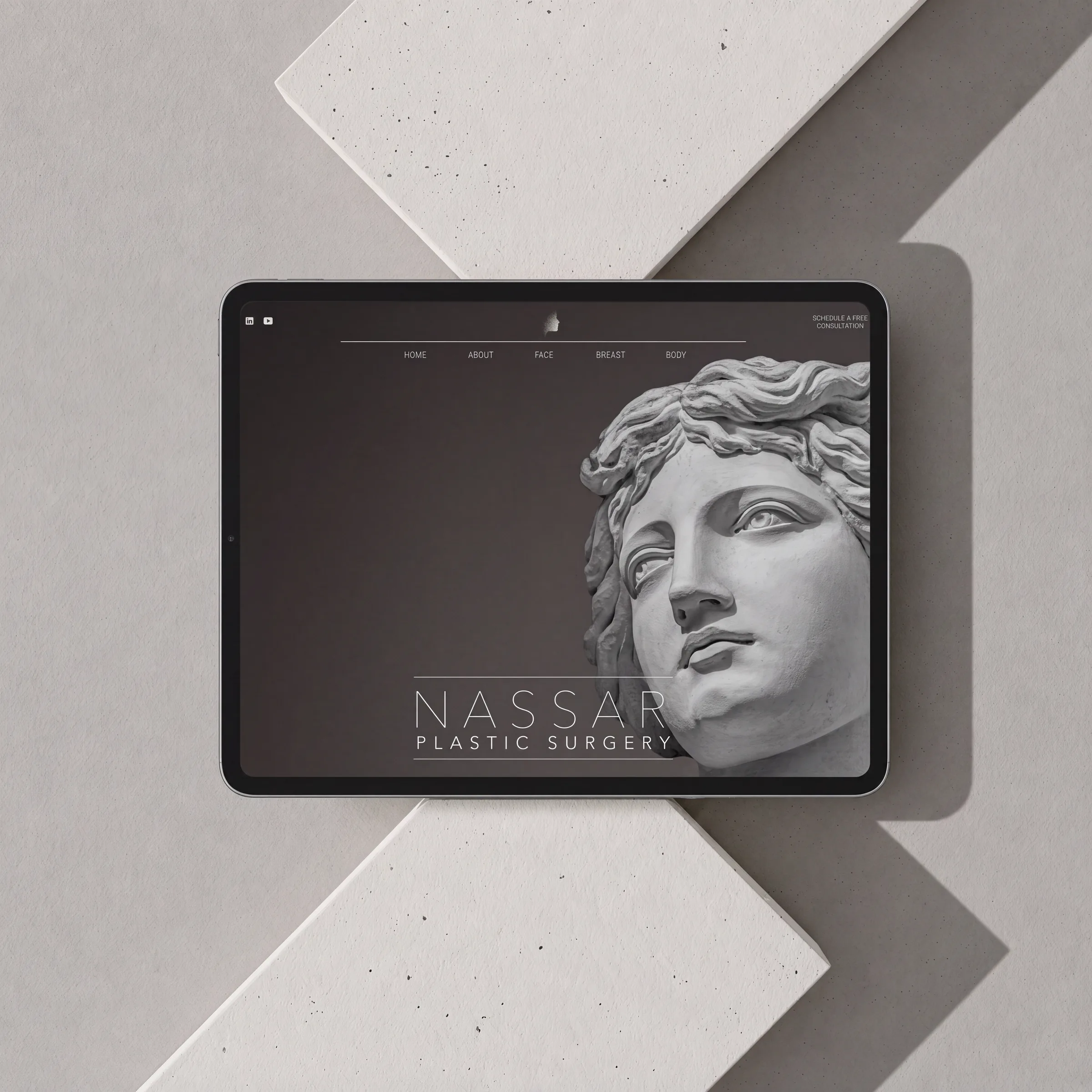 Nassar Plastic Surgery website design preview