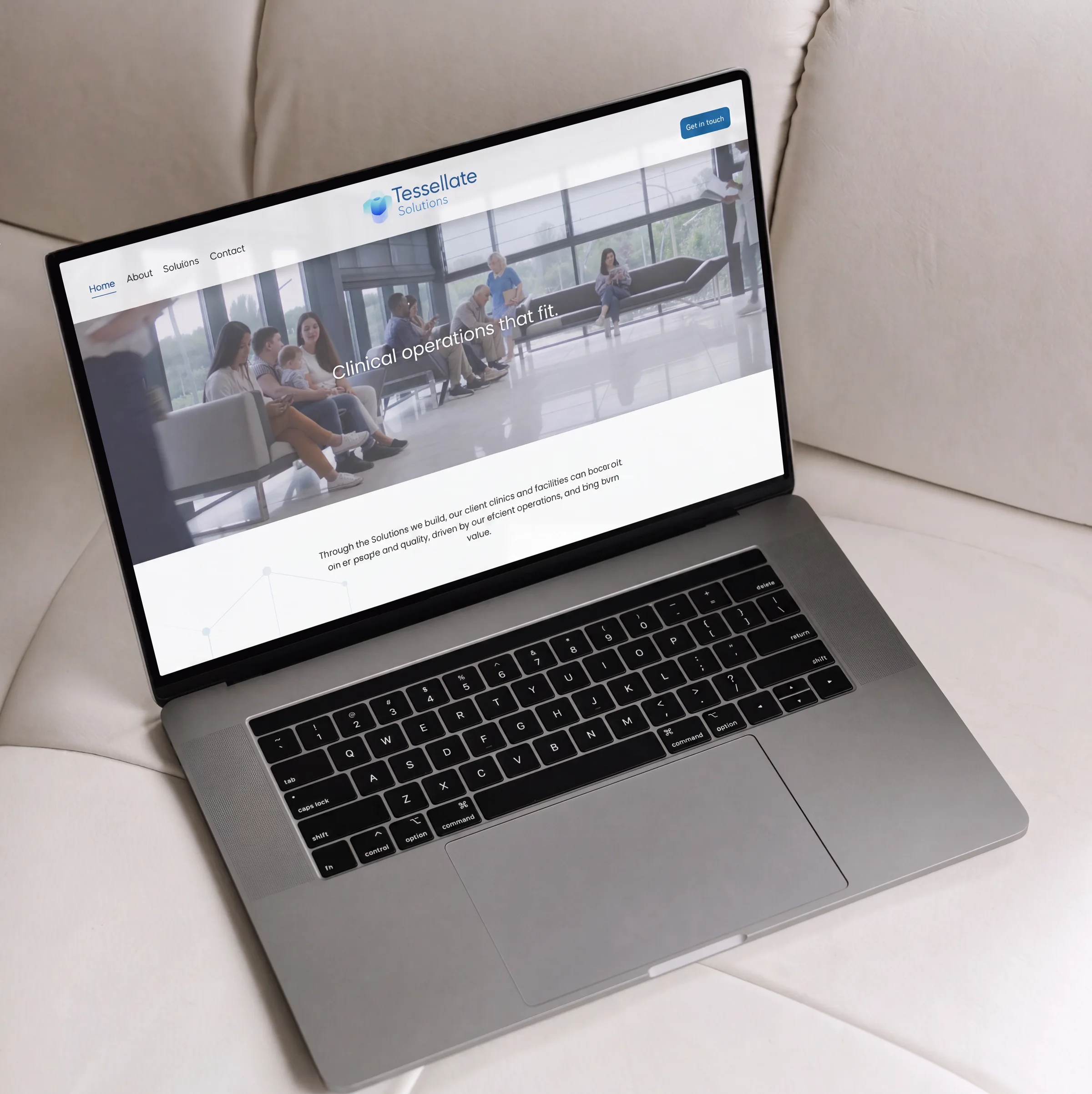 Tessellate Solutions website design preview